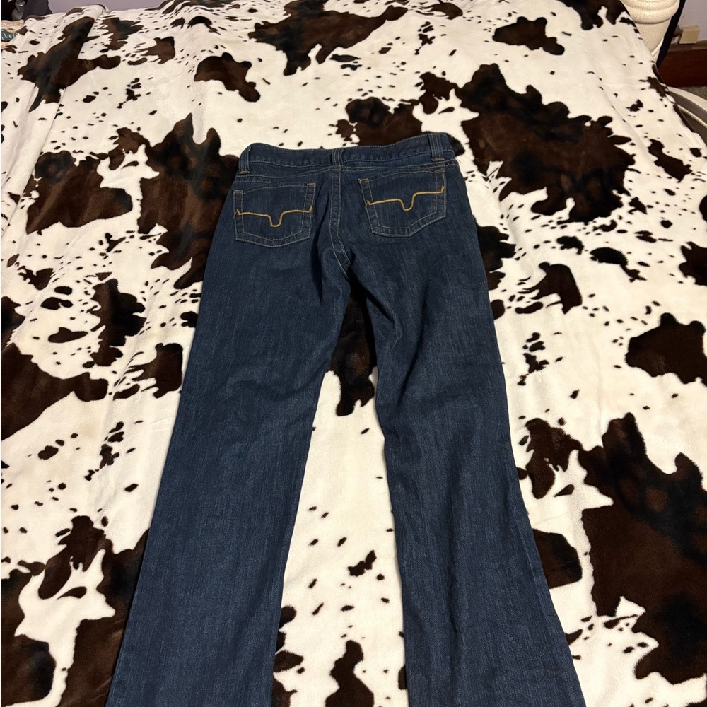 Kimes Ranch Dark Blue Flare Jeans